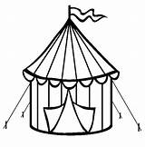 Tent Coloring Pages Circus Carnival Clipart Templates Color Cookie Tents Cutter School Printable Kids Getcolorings High Et Theme Party Craft sketch template