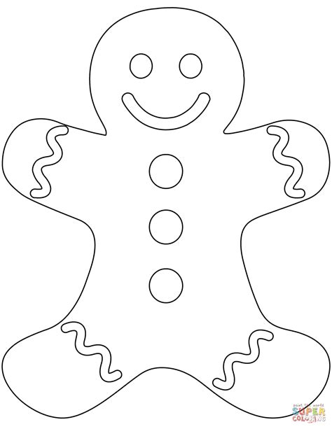 gingerbread man coloring page christmas coloring pages gingerbread