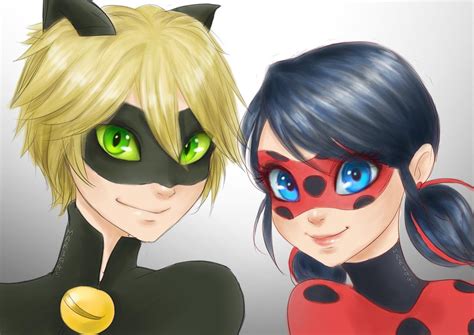 Miraculous Ladybug And Chat Noir By Mari945 On Deviantart
