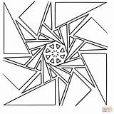 Mandala Pages Coloring Geometric Printable Designs sketch template