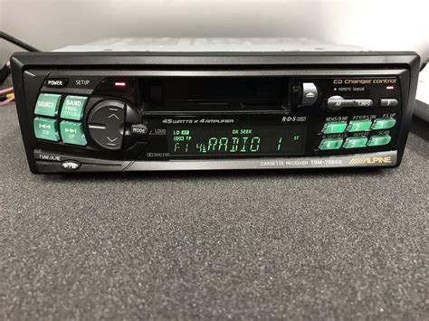 classic alpine car radio cassette player model tdm    bus control jt audio