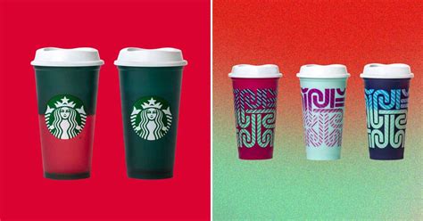 starbucks just released new holiday cups and the color