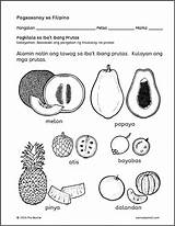 Prutas Mga Samutsamot Fruits Tagalog Philippine Asked sketch template
