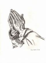 Praying Hands Durer Albrecht Betende Hände Myfolio sketch template