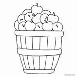 Manzanas Basket Apfel Malvorlagen Cool2bkids Manzana Cider sketch template
