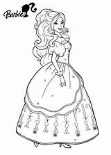 Barbie Coloring Princess Pages sketch template