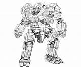 Mech Coloring Mechwarrior Robots Battletech Mecha Fujiwara Yumiko Timberwolf Robot sketch template