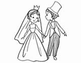 Wedding Royal Coloring Dancing Husband Wife Colorear Coloringcrew sketch template