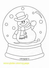 Snow Coloring Pages Globe Heat Snowglobe Christmas Clipart Miami Printable Getcolorings Winter Color sketch template
