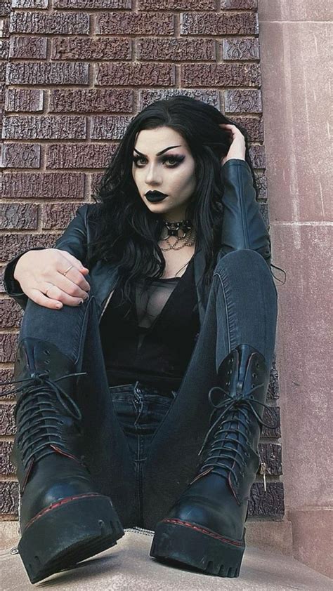 dahliawitch on instagram ️🖤 in 2021 gothic girls hot goth girls
