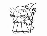 Wizard Coloring Good Magic Wand Coloringcrew Dibujo Wizards sketch template