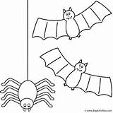 Coloring Spider Halloween Pages Bats Bat Print Printable Hanging Animals Color Clipart Scary Getcolorings Kids Do Library Books Popular Bigactivities sketch template