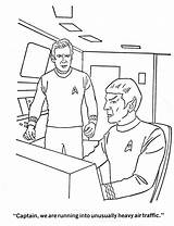 Captain Kirk Spock sketch template