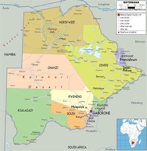 Political Map Of Botswana Maps Of Botswana Maps Of Africa Map Hot Sex