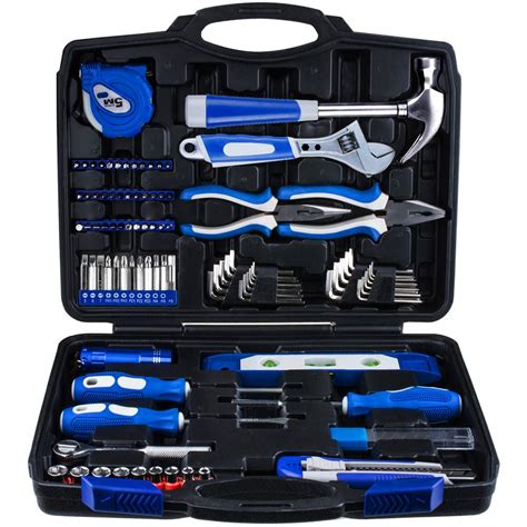 piece home repair tool kit set box storage household maintenance craftsman ebay