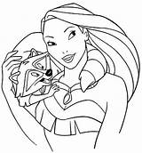 Pocahontas Coloring Pages Disney Drawing Princess Printable Animation Movies Getdrawings Getcolorings sketch template