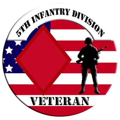 infantry division veteran sticker square  infantry division