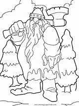 Coloring Pages Giant Giants Medieval Trolls Fantasy Color Troll Kids Printable Getcolorings Castle sketch template