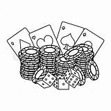 Poker Chips Drawing Cards Paintingvalley Vector Drawings sketch template