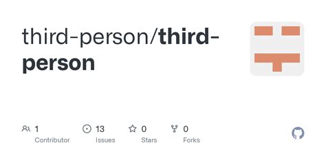 github  personthird person
