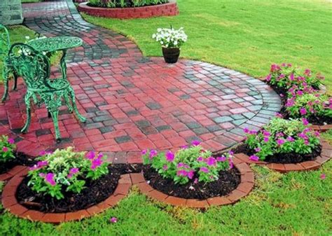 beautiful brick flower bed ideas  front yard landscaping