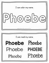 Phoebe Handwriting Worksheets sketch template