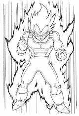 Coloring Dragon Ball Pages Goku Vegeta Popular sketch template