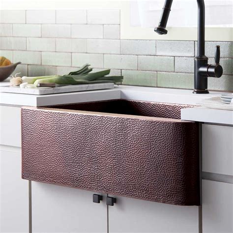 farmhouse  copper farmhouse sink native trails