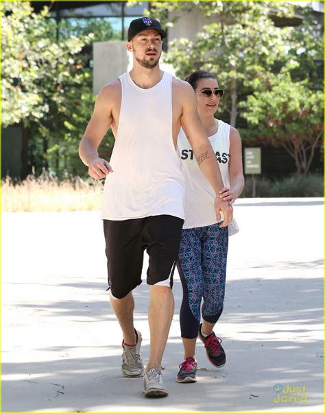 lea michele kick starts the weekend with a hike and matthew