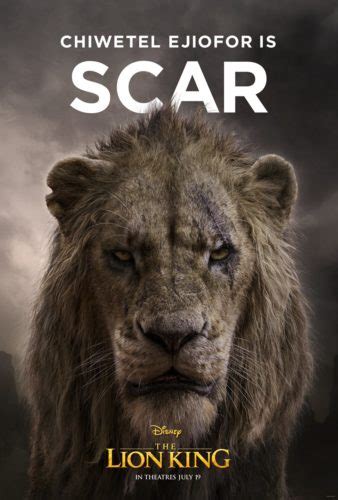 disney releases character posters for live action ‘the lion king
