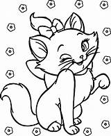Marie Aristocats Coloring Pages Disney Printable Color Cat Getcolorings Appealing sketch template