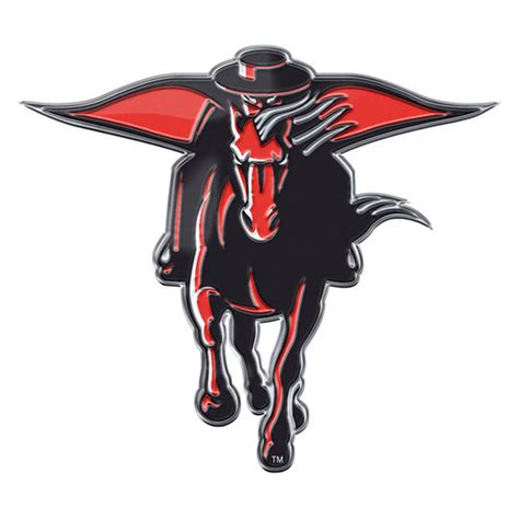 texas tech red raiders auto emblem color alternate logo sports fan shop