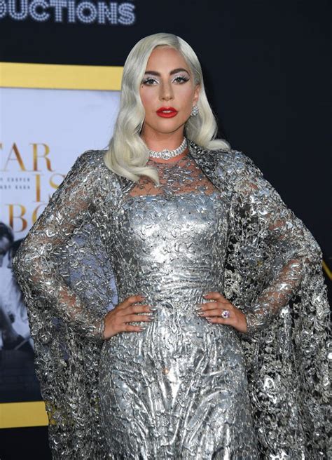Lady Gaga Shines In Show Stopping Silver Gown At A Star Is Born