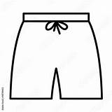 Swimshorts sketch template