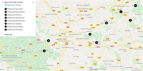 loire valley castles map tips france bucket list