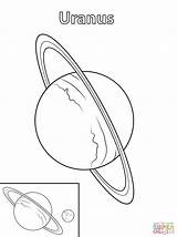Coloring Pages Uranus Planet Printable Drawing sketch template
