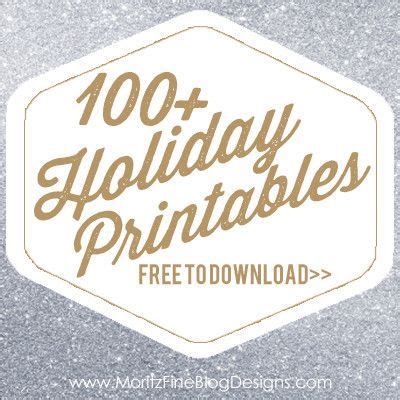 holiday printables  printables included holiday