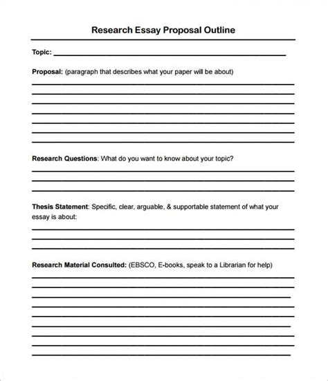 proposal outline templates