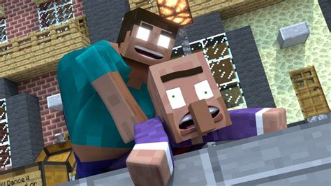 top 5 minecraft animations with villagers and zombies youtube