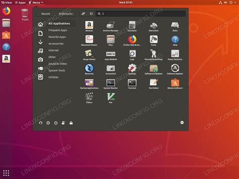add start menu  gnome ubuntu  bionic beaver desktop