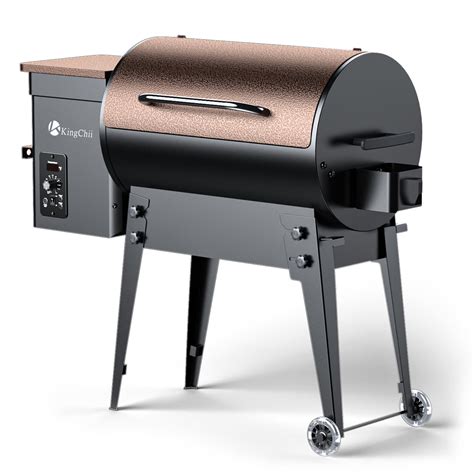 kingchii wood pellet grill smoker  cover    multifunctional bbq grill  automatic