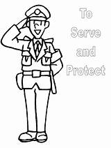 Coloring Police Pages Woman Popular sketch template