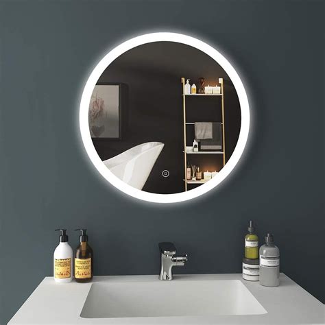emke badspiegel mit beleuchtung badezimmerspiegel led spiegel rund