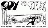 Spy Vs Coloring Pages Mad Popular Library Clipart sketch template