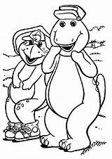 Barney Coloring Pages Worksheets Cartoons Bj Books Last Parentune sketch template
