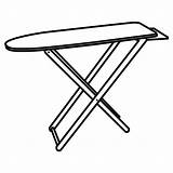 Ironing Board Coloring Pages Tabla Post sketch template