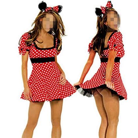 Fancy Cute Fashion Halloween Cosplay Adult Minnie Mouse