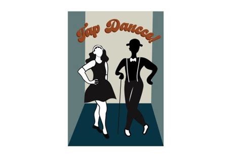 Vintage Tap Dance Poster A3 Svg Cut File By Creative Fabrica Crafts