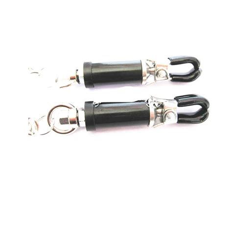 fetish nipple clips clamps clasp with chain female tit play bdsm device bondage gear sex toys