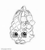 Shopkins Coloring Pages Crush Pineapple Shopkin Book Snow Printable Print Look Other Hopkins Template sketch template